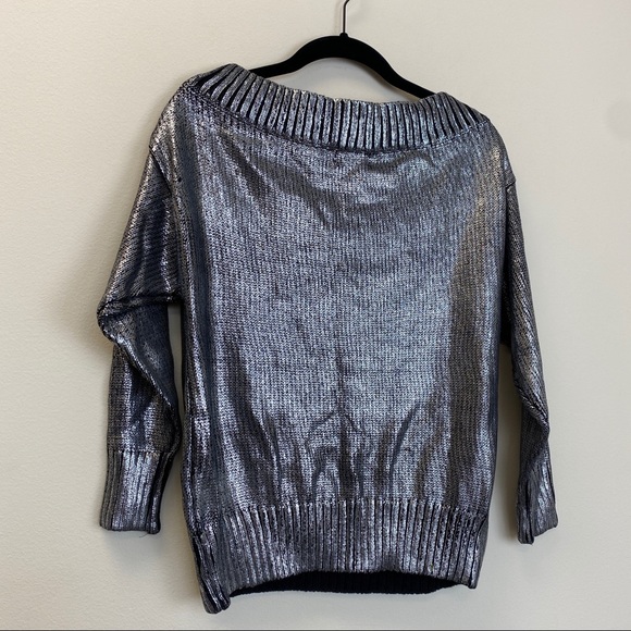 Superdown Marla Sweater In Metallic 